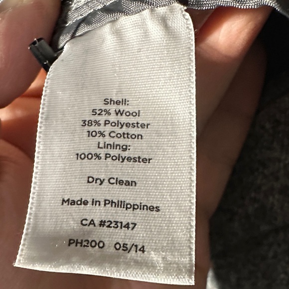 Talbots Women Wool Charcoal Blazer Petite Size 14 - Picture 7 of 10